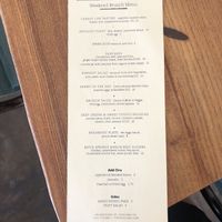 Brunch menu at The Drawing Board in Petaluma