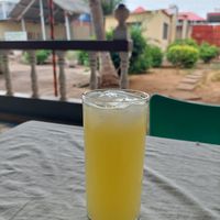 Jus d'ananas (1.000 F) at Noble Veg in Lome