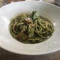 Pesto Pasta! at El Jardin in Puerto Ayora