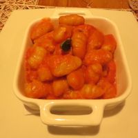 gnocchi at El Jardin in Puerto Ayora