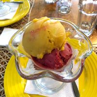 (Purified) Water based sorbets :) at El Jardin in Puerto Ayora