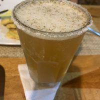 Michelada (beer with chilli paste) at El Jardin in Puerto Ayora