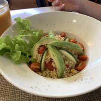 Quinoa salat at El Jardin in Puerto Ayora