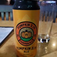 Pumpkin beer 🤤 at Taps Brewhouse & Grill in Niagara Falls