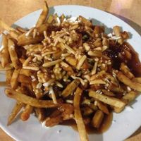 Vegan poutine  at Taps Brewhouse & Grill in Niagara Falls
