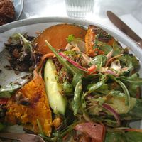 Pumpkin salad (half way through eating, oops) at Anthropology in Pascoe Vale