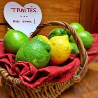 Des citrons traités .. avec amour!  at Biocoop - Lyon Bellecour in Lyon