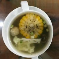 Five colours soup (25k dongs), portion rather small at Ngo Quan Chay in Ho Chi Minh City