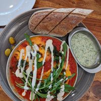 Shakshuka at Michelangelo Cafe in Tel Aviv