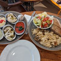 Omelette breakfast  at Michelangelo Cafe in Tel Aviv