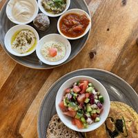 Jaffa breakfast  at Michelangelo Cafe in Tel Aviv