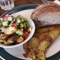 The Jaffa style breakfast 1/2 at Michelangelo Cafe in Tel Aviv