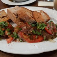 פטה מצוין עם ריבת בצל at Michelangelo Cafe in Tel Aviv