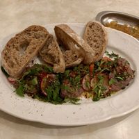 Beans pate at Michelangelo Cafe in Tel Aviv