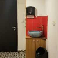 Clean your hands before you eat at Michelangelo Cafe in Tel Aviv