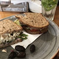 Michaela Sandwich (tofu scramble) at Michelangelo Cafe in Tel Aviv