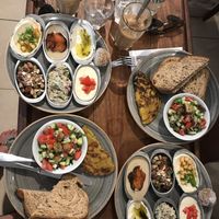 Jaffa breakfast (2 times) at Michelangelo Cafe in Tel Aviv