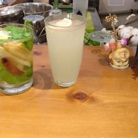 Cafe Michaelangelo ginger and agave drink at Michelangelo Cafe in Tel Aviv