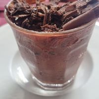 Chocolate mousse at Frida's in Perpignan