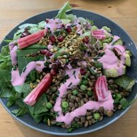 Salad (very filling) at Glow in Luxembourg City