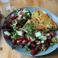 Seasonal quiche #Veganuary at Glow in Luxembourg City