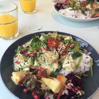 Green veggie curry  at Glow in Luxembourg City