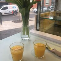 Fresh orange juice  at Glow in Luxembourg City