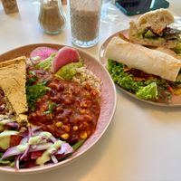 Daily special Mexican bowl & sandwich  at Glow in Luxembourg City