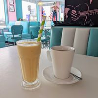 Vegan smoothie and tea at Bobby Jo's in Southend-on-sea