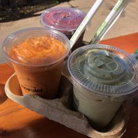 take away smoothies  at Nourish'd Cafe & Juicery - Kloof in Cape Town