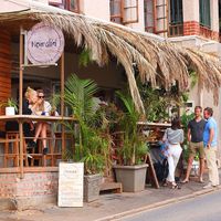 Outside 🌿  at Nourish'd Cafe & Juicery - Kloof in Cape Town