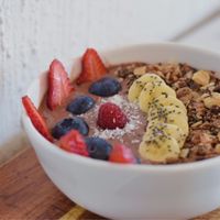 Smoothie bowl at Nourish'd Cafe & Juicery - Kloof in Cape Town