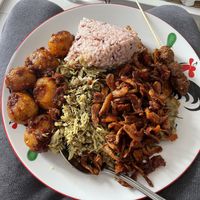 This is what you get for like 80k this is like 4 items delivered! Best value in Bali!!! And honestly my favorite restaurant for any price in Indonesia hands down! at Warung Pande Vegan - Canggu in Canggu