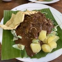 Peanut sauce with vegetables  at Warung Pande Vegan - Canggu in Canggu