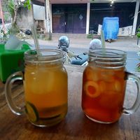 Iced lime tea and iced tea at Warung Pande Vegan - Canggu in Canggu