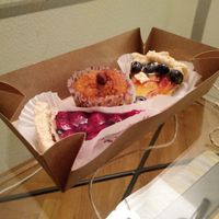 Two pies and a muffin! at Sereda in Kyiv