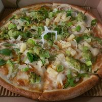 Satay Vegan Pizza - removed mushroom and added avocado at Parrino's Pizza in Miranda