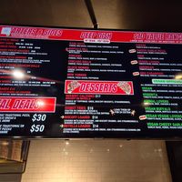 Menu May 2026 at Parrino's Pizza in Miranda