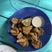 Fried mushrooms- perfection at Aviv - Old Town in Portland
