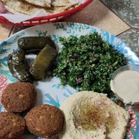 Veggie plate at Cedars Grill in St Petersburg