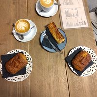 Chocolate croissant and sausage roll at I Scream Coffee in Leiden