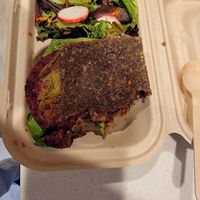 Jalapeno B w grass at Under the Sun Cafe in Long Beach