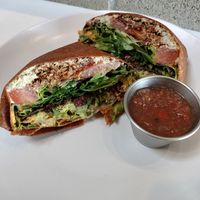 Raw "crunchwrap" at Under the Sun Cafe in Long Beach