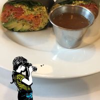 Breakfast Burrito (sorry, only pic was prev Snapchat) at Under the Sun Cafe in Long Beach