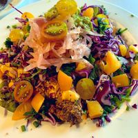  Raw nachos. The chips are insane  at Under the Sun Cafe in Long Beach