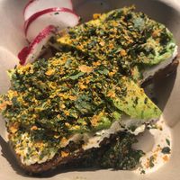 Avocado toast  at Under the Sun Cafe in Long Beach