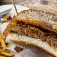 Burger at Bread Meats Bread in Edinburgh