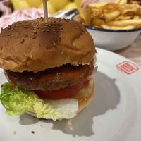 Angry Vegan burger at Bread Meats Bread in Edinburgh