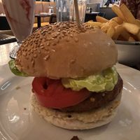 Angry Vegan Burger  at Bread Meats Bread in Edinburgh