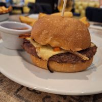 Vegan philly burger at Bread Meats Bread in Edinburgh